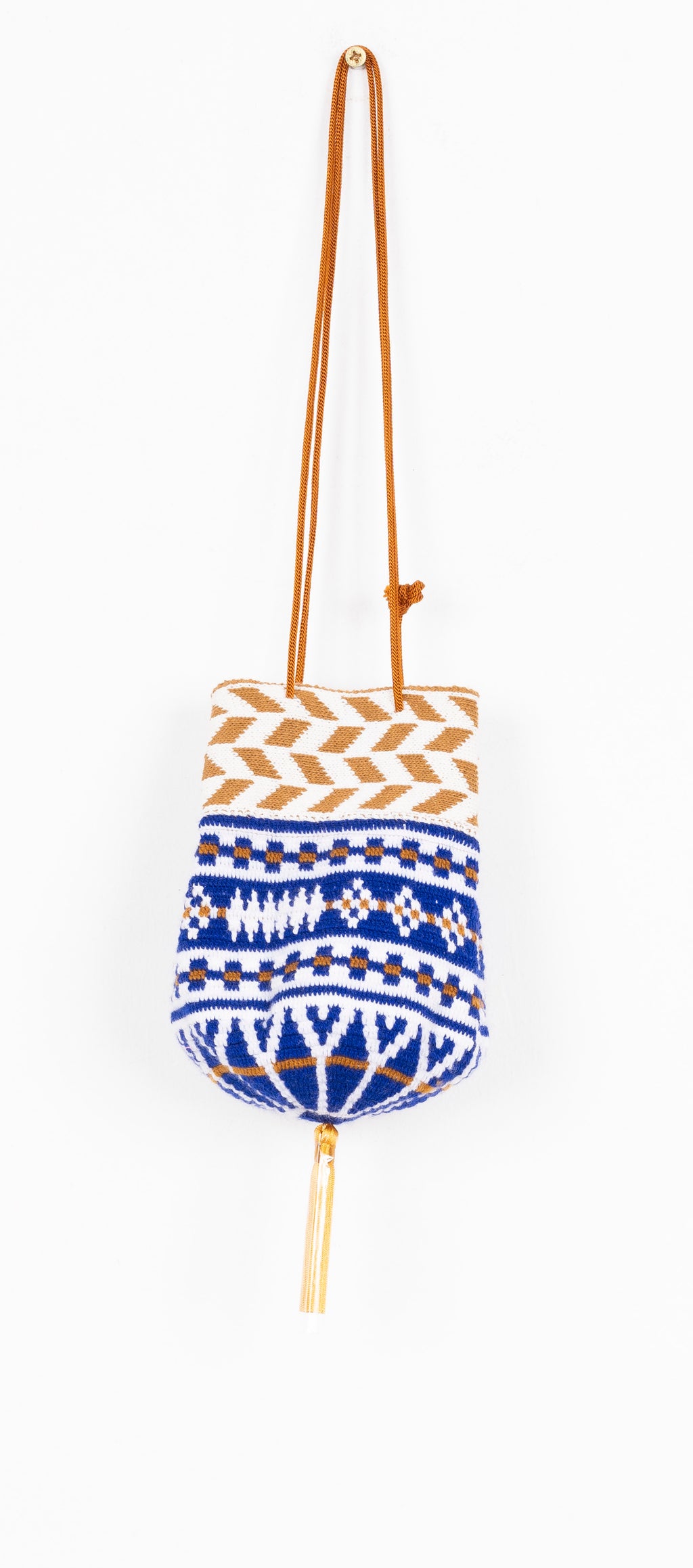 ETNIC POUCH AZUL Y TOSTADO