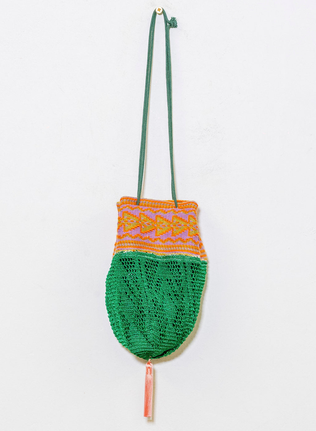 ETNIC POUCH VERDE Y NARANJA