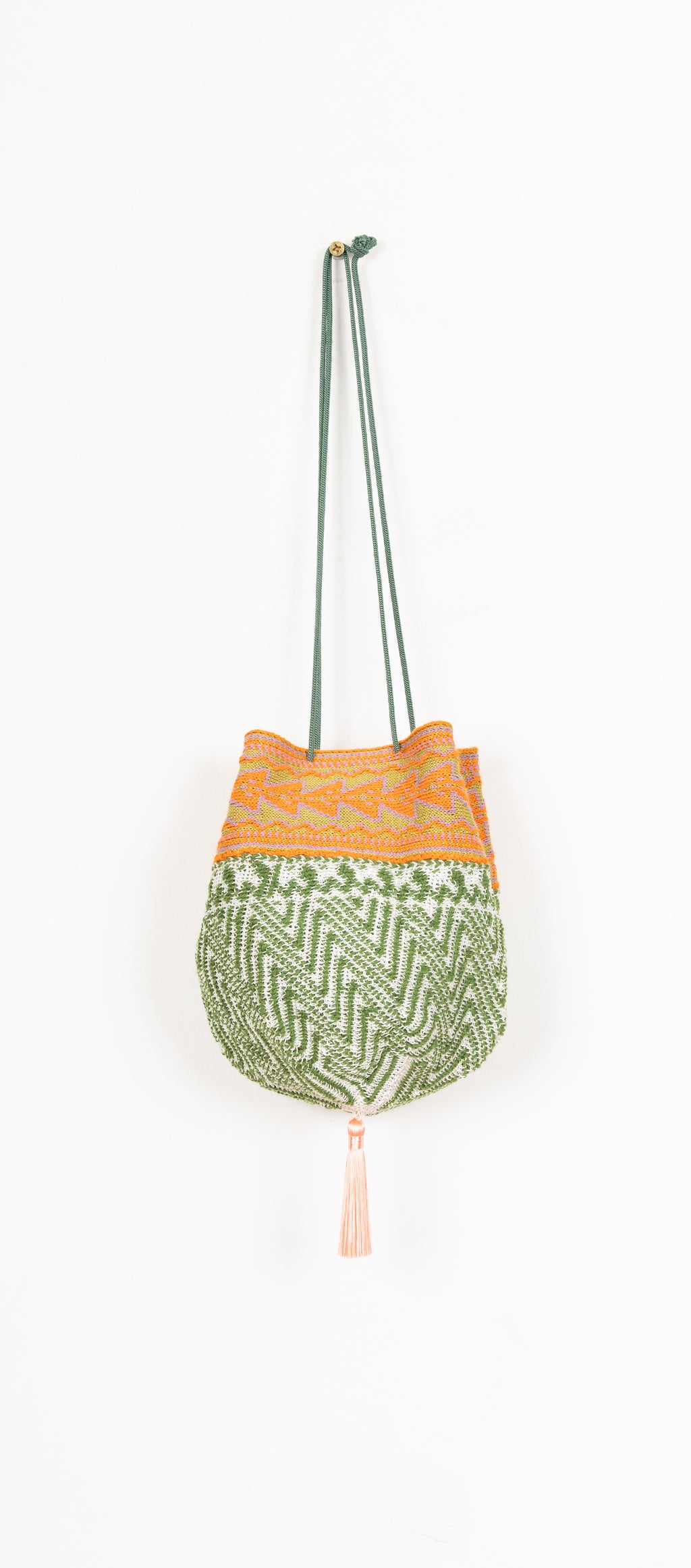 ETNIC POUCH VERDE Y NARANJA