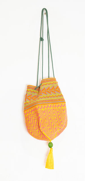 ETNIC POYUCH YELLOW AND GREEN