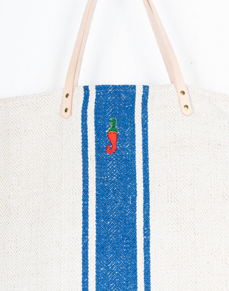 OLD SACK, NEW EMBROIDERY PIMIENTO