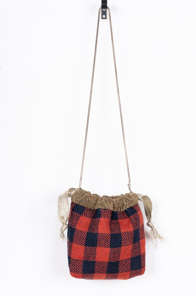 KILIM POUCH CUADROS M