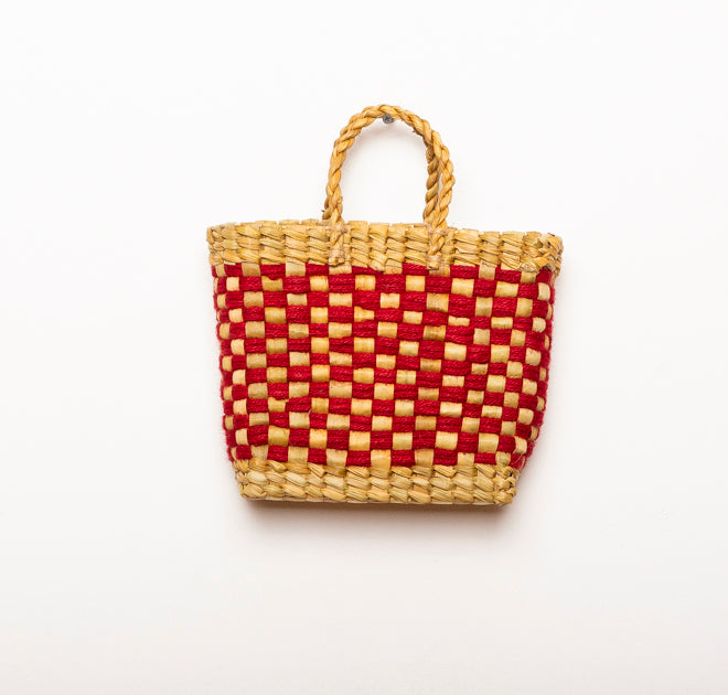 BASKET VINTAGE RED S