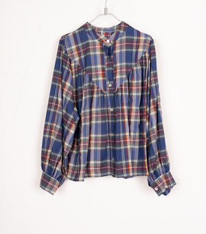 NUEVA CAMISA DE PINTOR CUADROS AZULES