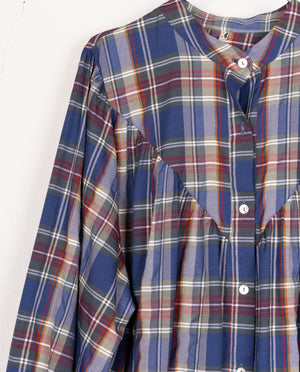 NUEVA CAMISA DE PINTOR CUADROS AZULES