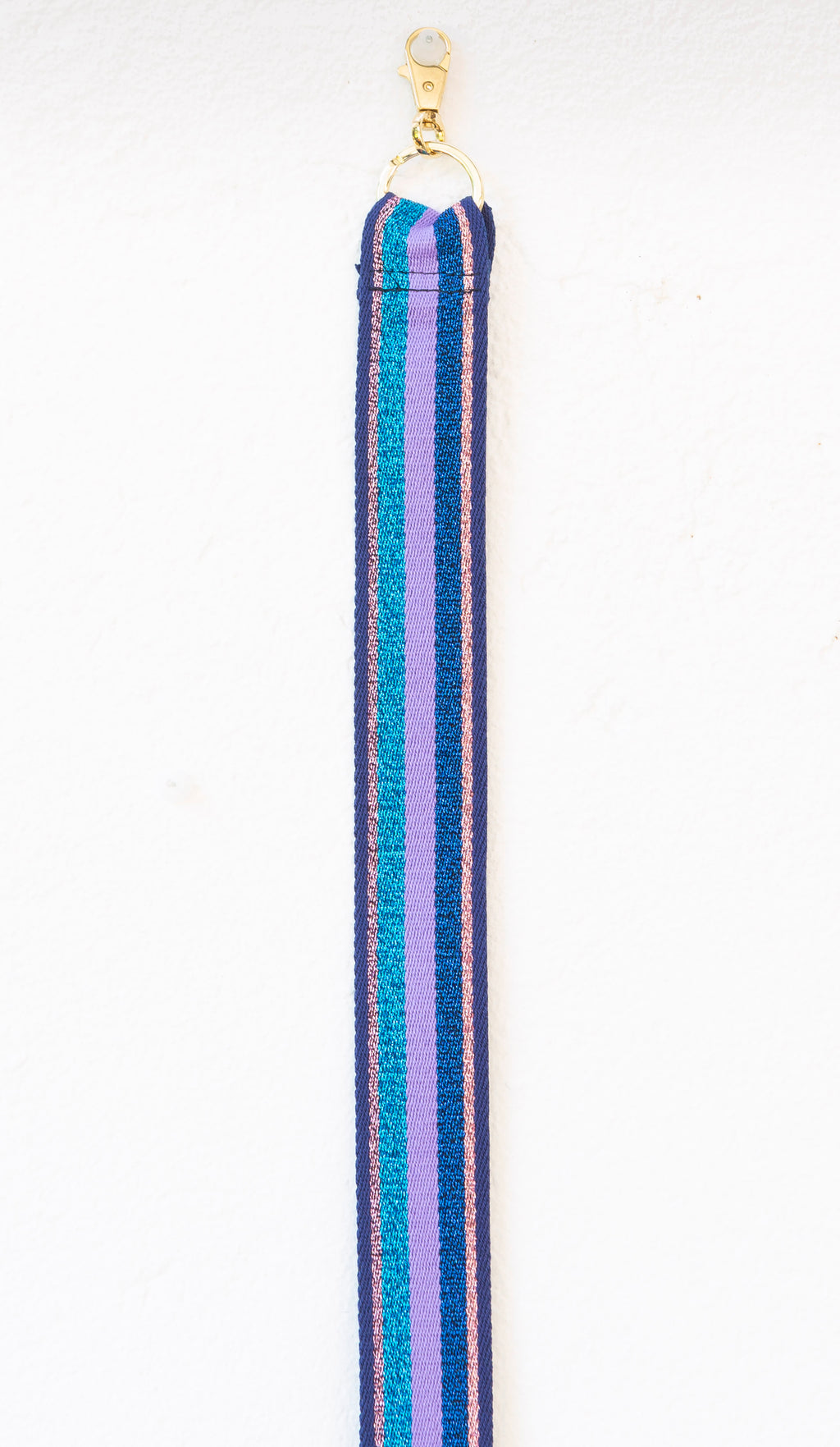 ASA DE LONA Y GLITTER AZULES