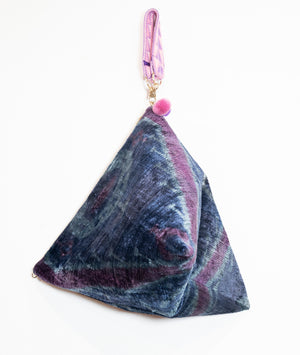 SILKWORM COCOON BLUE AND PURPLE