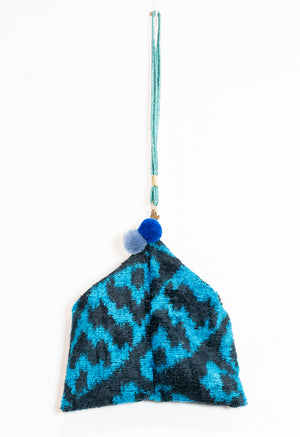 SILKWORM COCOON S BLACK AND BLUE