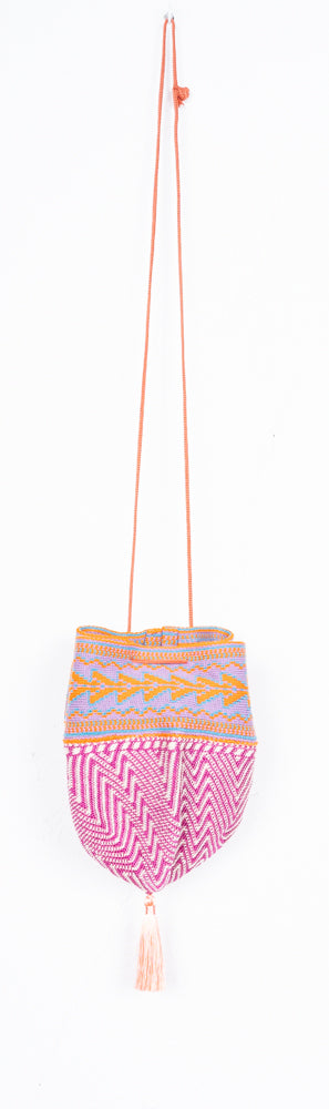 ETNIC POUCH FUXIA Y NARANJA