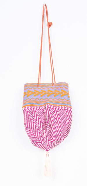 ETNIC POUCH FUXIA Y NARANJA