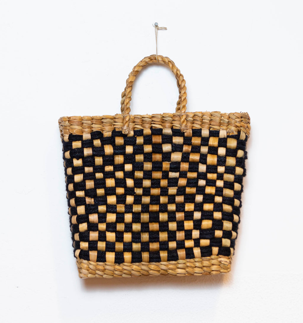 BASKET VINTAGE BLACK  L