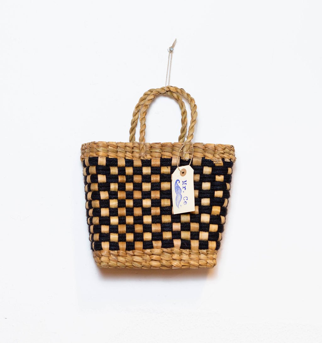 BASKET VINTAGE BLACK S