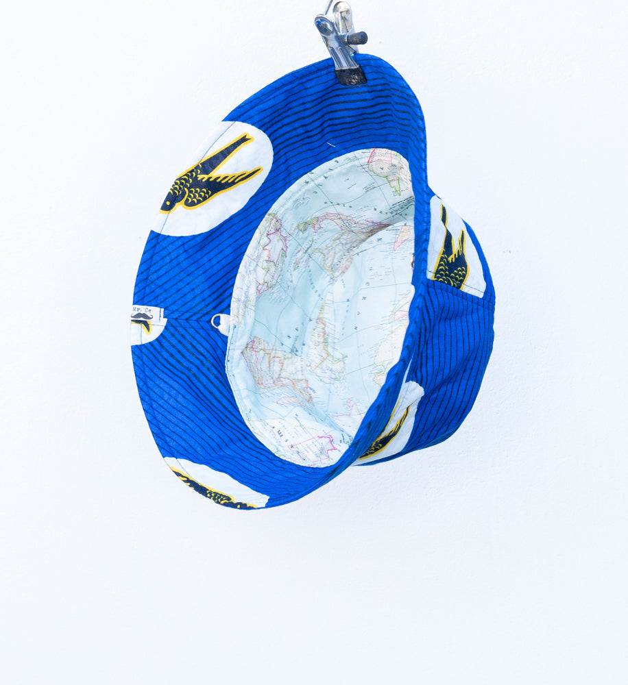 AFRICA HAT AZUL Y BLANCO