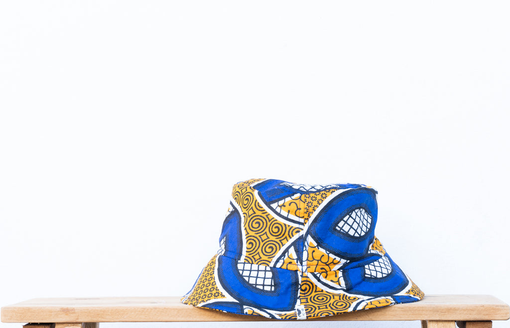 AFRICA HAT AZUL Y AMARILLO
