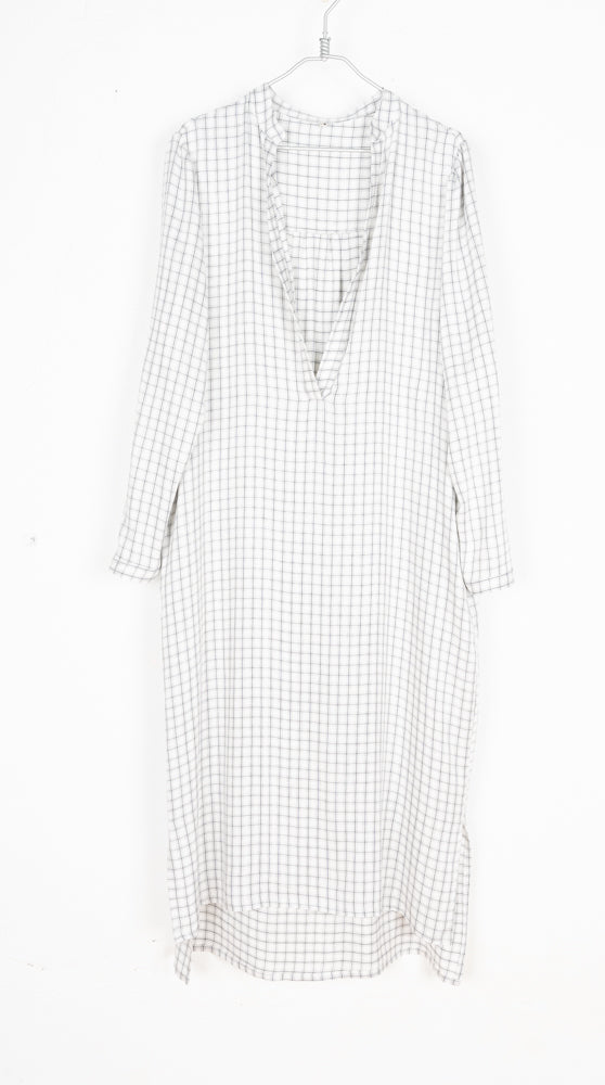 CAMISERO MIDI CUADROS FINOS