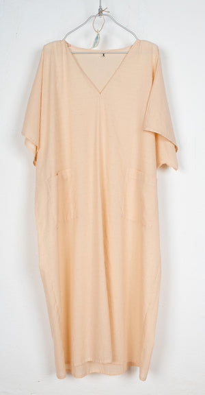 KAFTAN MIDI NUDE PLUMETI