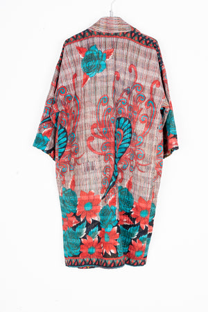 KIMONO DE SARIS FLORES Y GEOMÉTRICAS