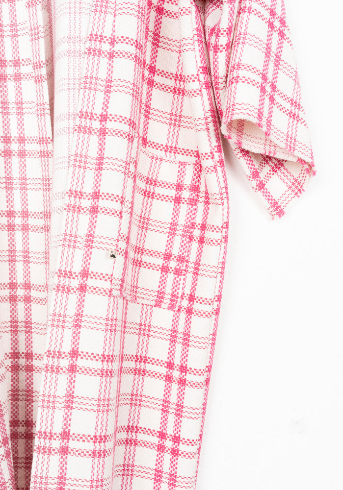 KIMONO SOFT CUADROS ROSAS