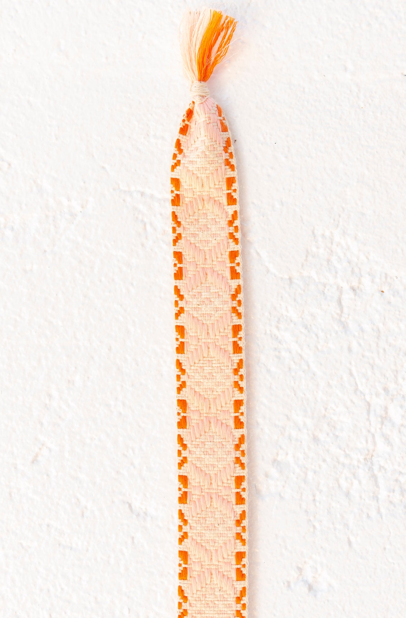 CINTURÓN BORDADO ROSA Y NARANJA